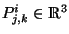 P^i_{j,k} \in R^3