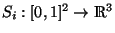 S_i: [0,1]^2 -> R^3