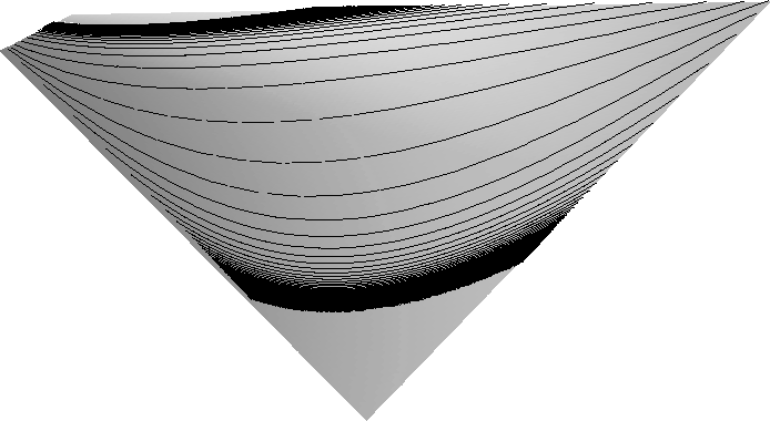 Reflektionslinien auf einem hyperbolischen Paraboloid